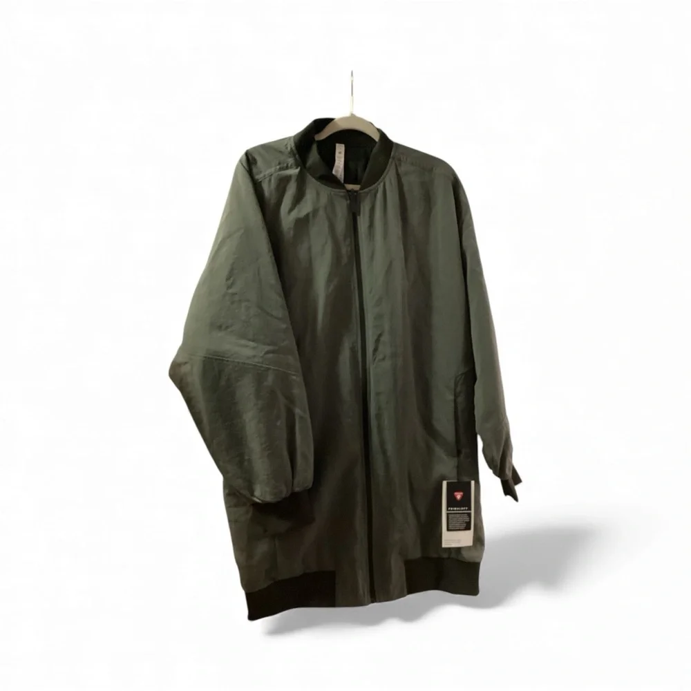 LuLuLemon Oversized Fit Nonstop Olive Bomber Jacket 10 - Picture 1 of 9